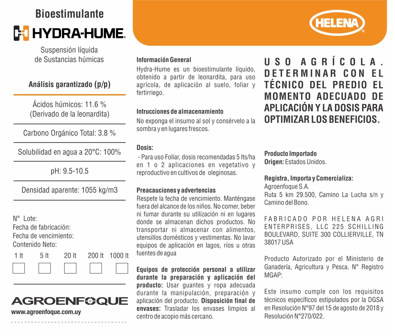 Agroenfoque - Hydra Hume®